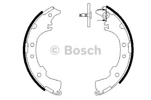 Тормозные колодки барабанные BOSCH 0 986 487 588