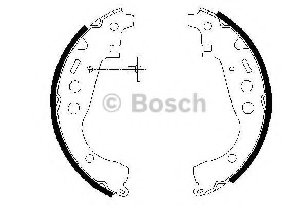 Тормозные колодки барабанные BOSCH 0 986 487 589