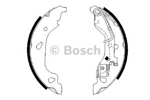 Тормозные колодки барабанные BOSCH 0 986 487 596
