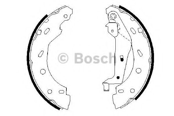 Тормозные колодки барабанные BOSCH 0 986 487 600