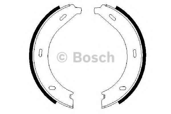 Тормозные колодки барабанные BOSCH 0 986 487 605