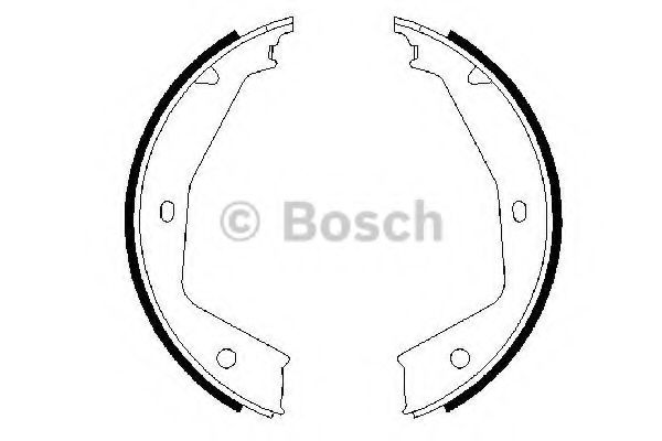 Тормозные колодки барабанные BOSCH 0 986 487 606