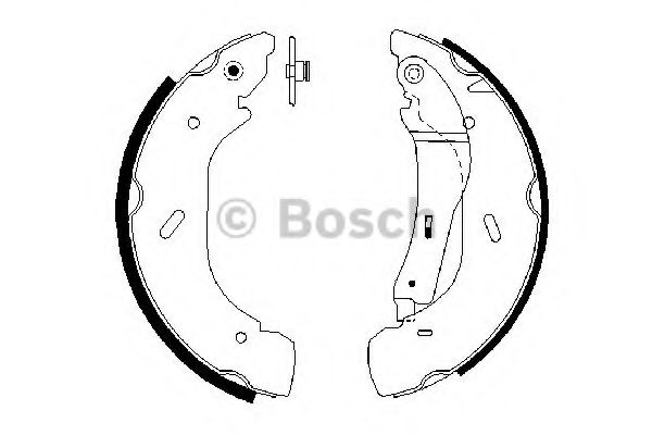 Тормозные колодки барабанные BOSCH 0 986 487 612