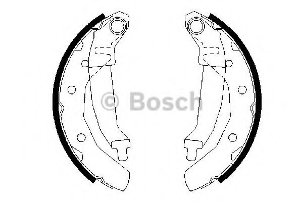 Тормозные колодки барабанные BOSCH 0 986 487 628