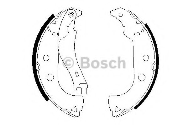 Тормозные колодки барабанные BOSCH 0 986 487 629