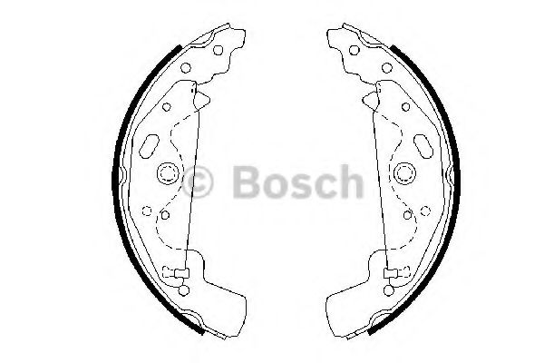 Тормозные колодки барабанные BOSCH 0 986 487 643