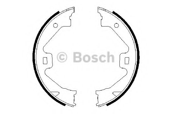 Тормозные колодки барабанные BOSCH 0 986 487 650