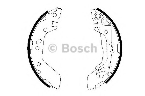 Тормозные колодки барабанные BOSCH 0 986 487 655