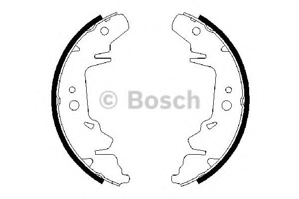 Тормозные колодки барабанные BOSCH 0 986 487 659