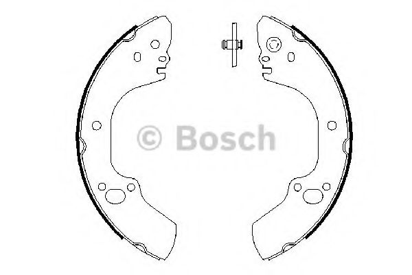 Тормозные колодки барабанные BOSCH 0 986 487 662
