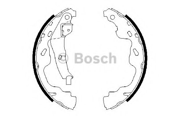 Тормозные колодки барабанные BOSCH 0 986 487 665
