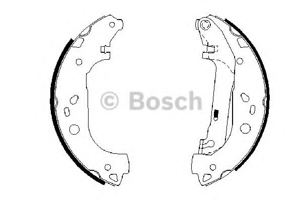Тормозные колодки барабанные BOSCH 0 986 487 667