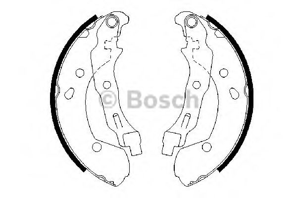 Тормозные колодки барабанные BOSCH 0 986 487 668
