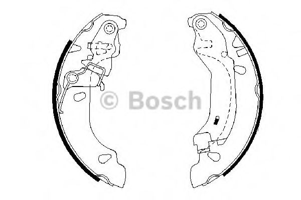 Тормозные колодки барабанные BOSCH 0 986 487 669