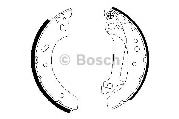 Тормозные колодки барабанные BOSCH 0 986 487 674