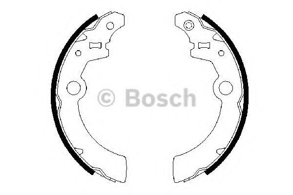 Тормозные колодки барабанные BOSCH 0 986 487 676