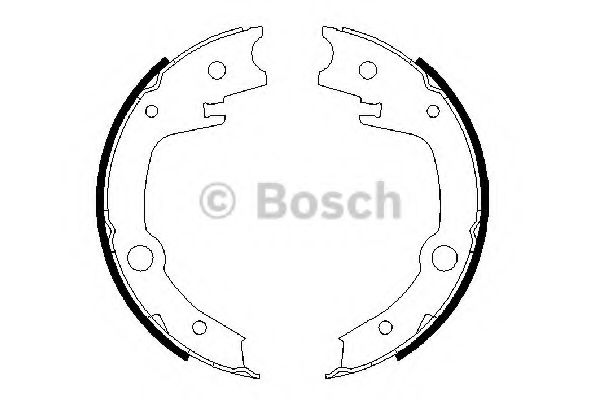 Тормозные колодки барабанные BOSCH 0 986 487 679