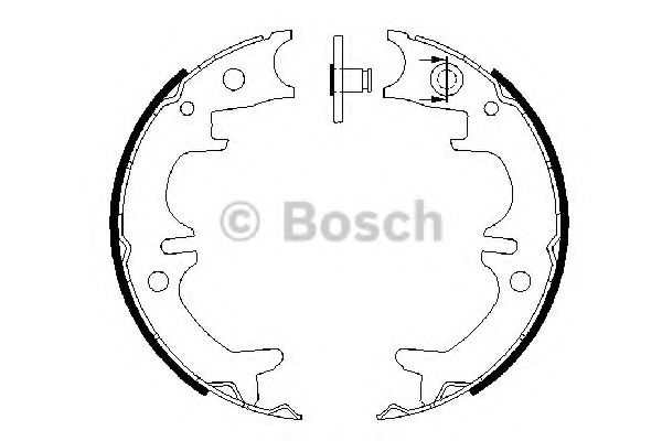 Тормозные колодки барабанные BOSCH 0 986 487 680