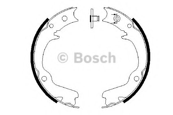 Тормозные колодки барабанные BOSCH 0 986 487 681