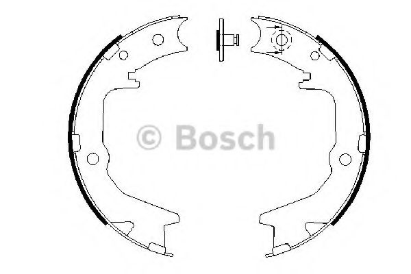 Тормозные колодки барабанные BOSCH 0 986 487 683