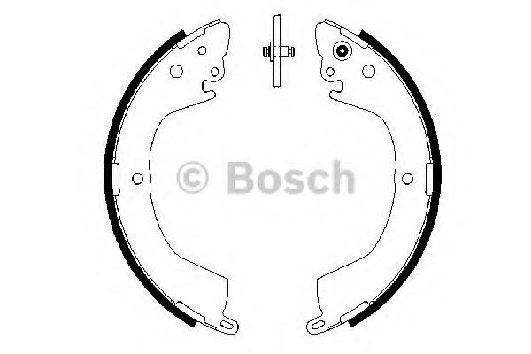 Тормозные колодки барабанные BOSCH 0 986 487 684