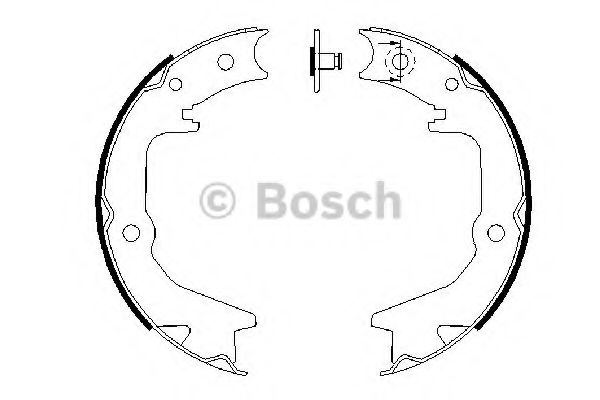 Тормозные колодки барабанные BOSCH 0 986 487 685