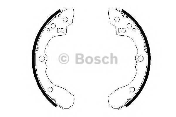 Тормозные колодки барабанные BOSCH 0 986 487 687