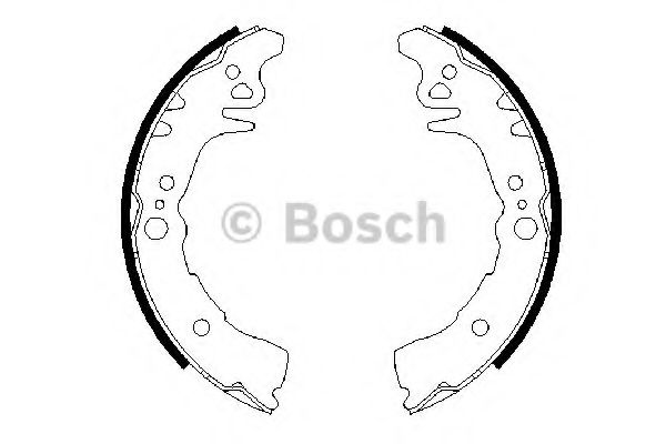 Тормозные колодки барабанные BOSCH 0 986 487 689