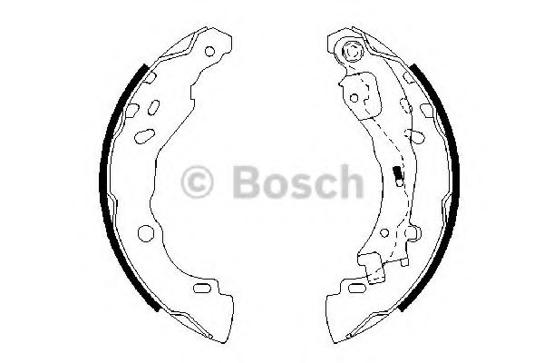 Тормозные колодки барабанные BOSCH 0 986 487 690