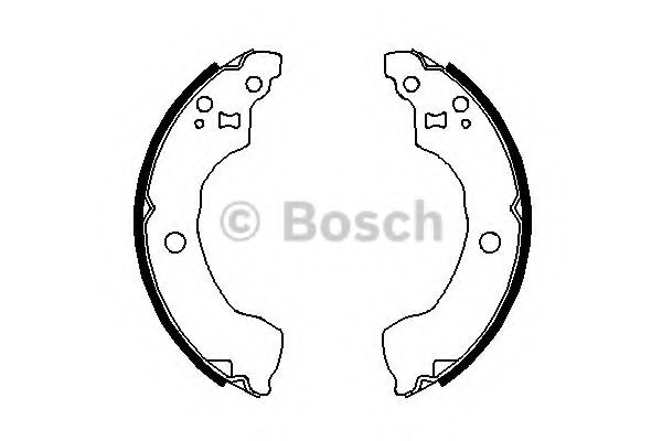 Тормозные колодки барабанные BOSCH 0 986 487 691
