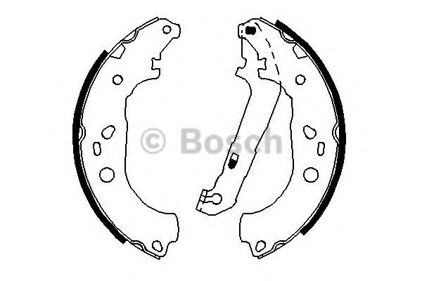 Тормозные колодки барабанные BOSCH 0 986 487 696