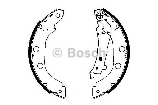 Тормозные колодки барабанные BOSCH 0 986 487 699