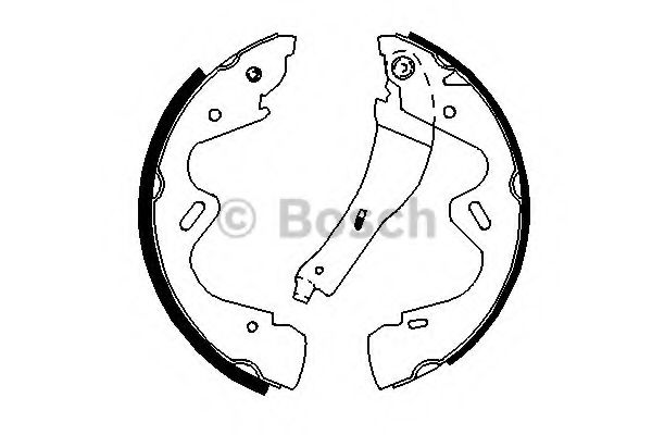 Тормозные колодки барабанные BOSCH 0 986 487 700