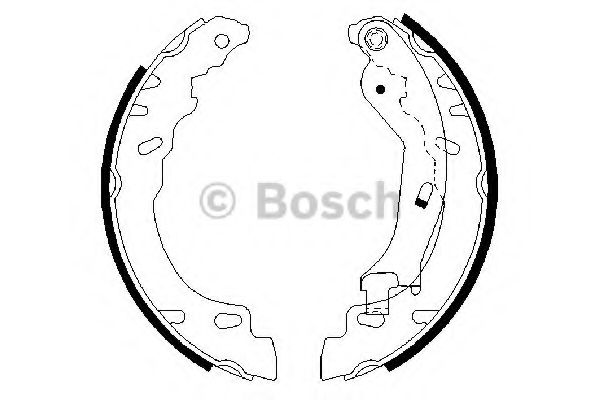 Тормозные колодки барабанные BOSCH 0 986 487 704