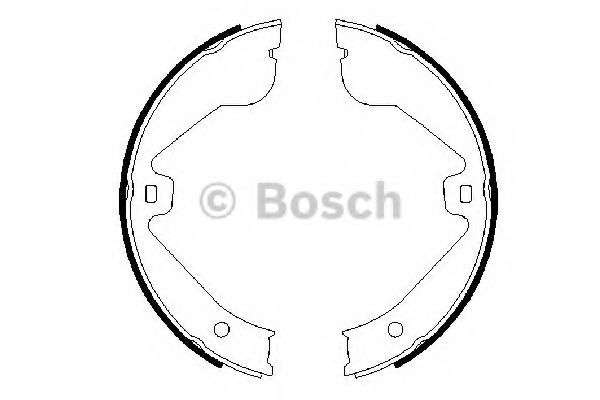 Тормозные колодки барабанные BOSCH 0 986 487 705