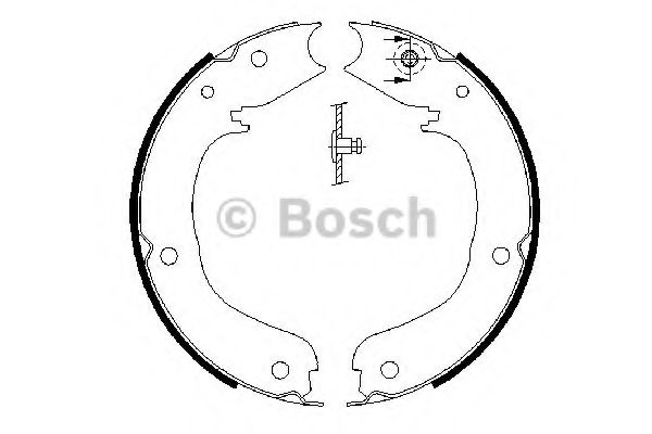 Тормозные колодки барабанные BOSCH 0 986 487 710