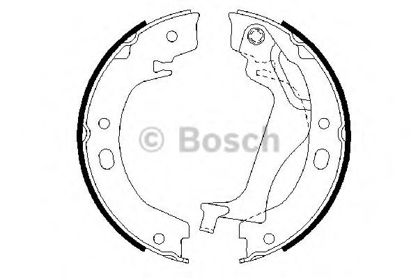 Тормозные колодки барабанные BOSCH 0 986 487 713