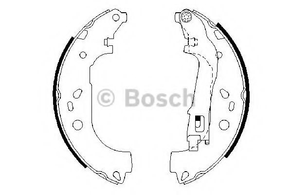 Тормозные колодки барабанные BOSCH 0 986 487 717