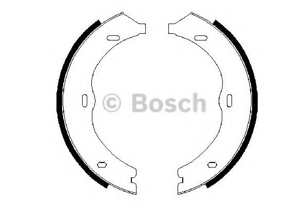 Тормозные колодки барабанные BOSCH 0 986 487 718