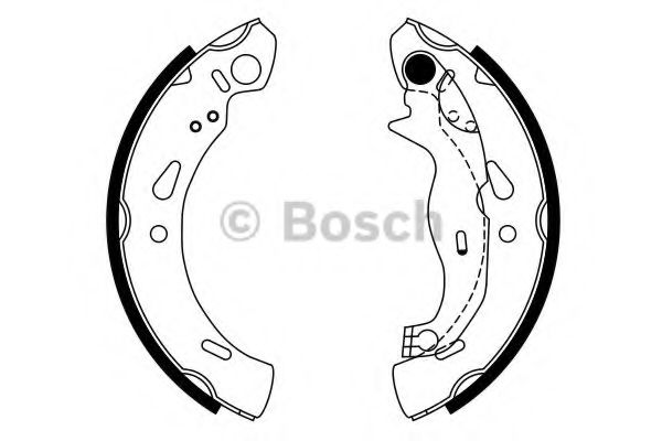 Тормозные колодки барабанные BOSCH 0 986 487 753
