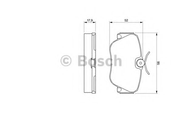 Тормозные колодки BOSCH 0 986 490 550