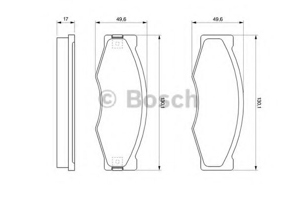Тормозные колодки BOSCH 0 986 490 990
