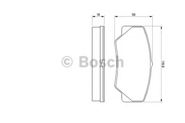 Тормозные колодки BOSCH 0 986 491 410