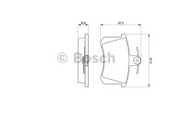 Тормозные колодки BOSCH 0 986 491 441