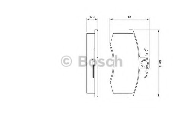 Тормозные колодки BOSCH 0 986 491 700