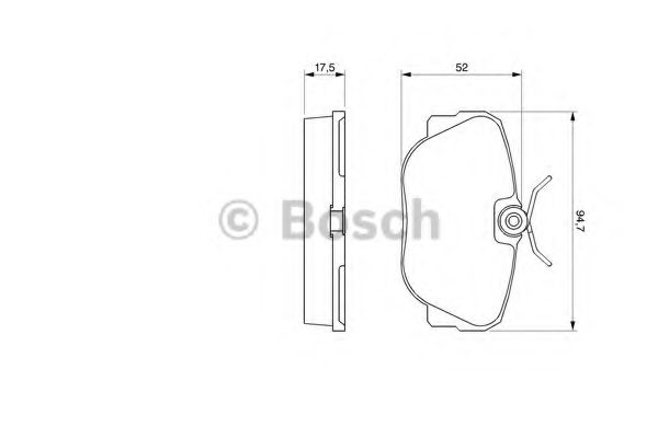 Тормозные колодки BOSCH 0 986 491 730