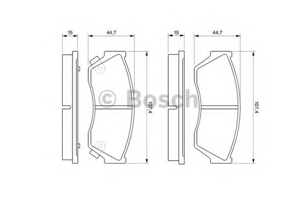 Тормозные колодки BOSCH 0 986 493 340