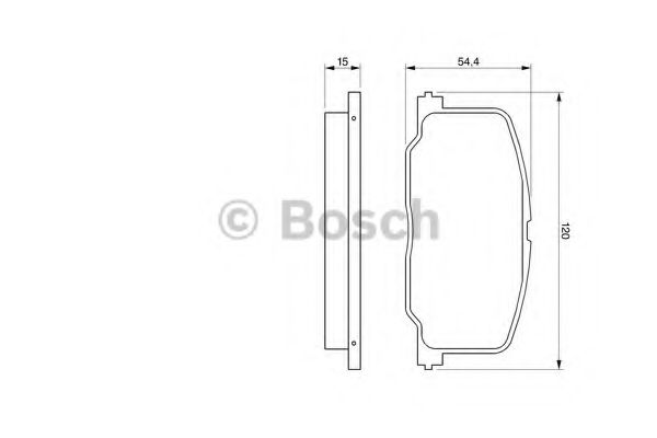 Тормозные колодки BOSCH 0 986 493 720