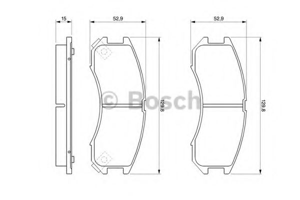 Тормозные колодки BOSCH 0 986 493 790