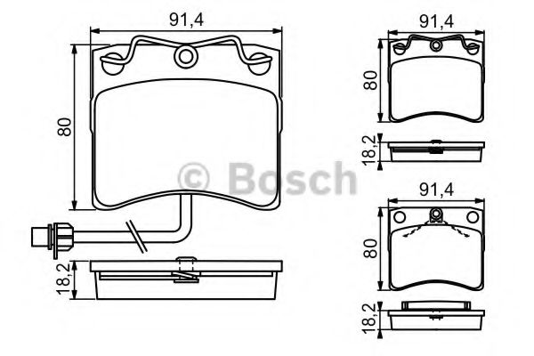 Тормозные колодки BOSCH 0 986 494 041